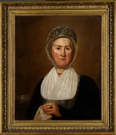 Portret van Sebilla de Haan, echtgenote van M. Schouman