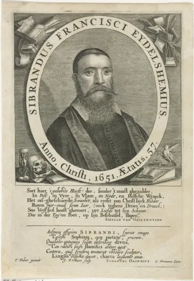 Portret van Sibrandus Francisci Eilshemius