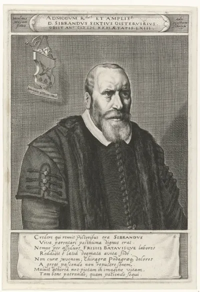 Portret van Sibrandus Sixtius