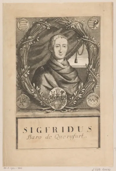 Portret van Siegfried von Querfurt, bisschop van Würzburg