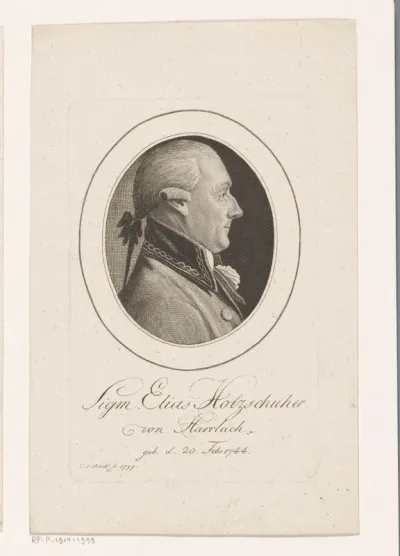 Portret van Sigismund Elias Holzschuher von Harrlach