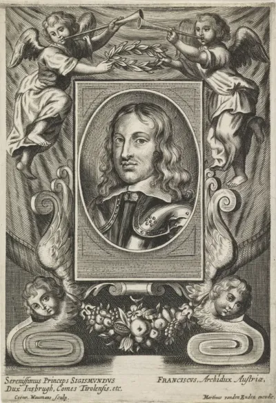 Portret van Sigismund Franz von Habsburg, aartshertog van Oostenrijk-Tirol