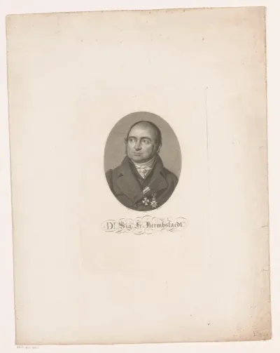 Portret van Sigismund Friedrich Hermbstaedt