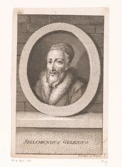 Portret van Sigismund Gelenius