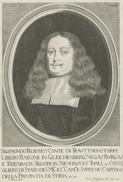 Portret van Sigmund Friedrich graaf van Trauttmansdorff