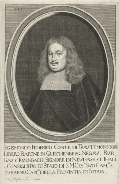 Portret van Sigmund Friedrich graaf van Trauttmansdorff