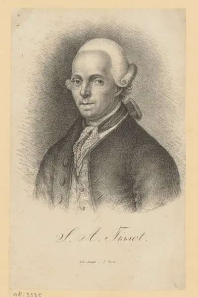 Portret van Simon Auguste André David Tissot