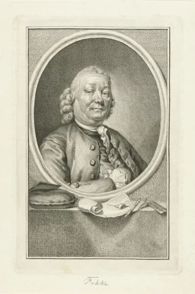Portret van Simon Fokke