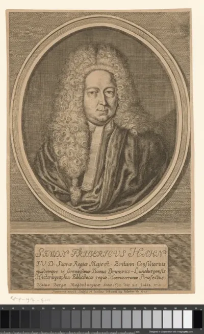 Portret van Simon Friedrich Hahn
