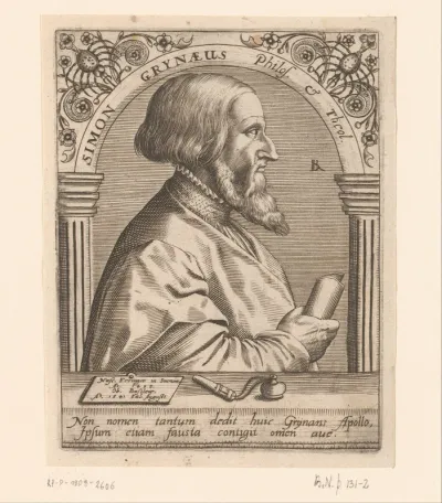 Portret van Simon Grynaeus
