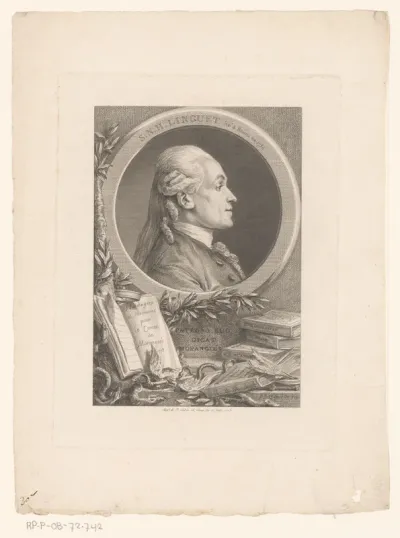 Portret van Simon-Nicolas Henri Linguet