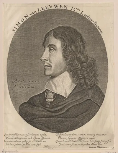 Portret van Simon van Leeuwen op 35-jarige leeftijd