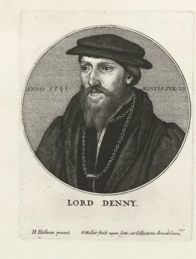 Portret van Sir Anthony Denny