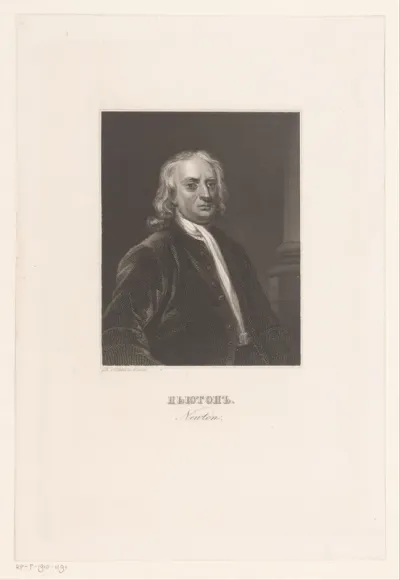 Portret van Sir Isaac Newton