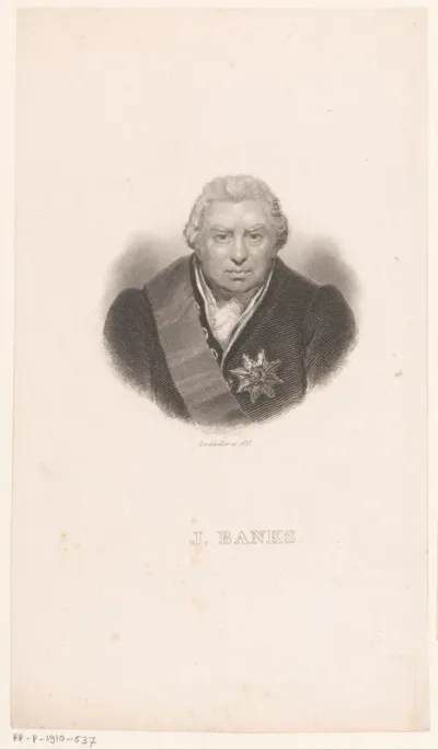 Portret van Sir Joseph Banks