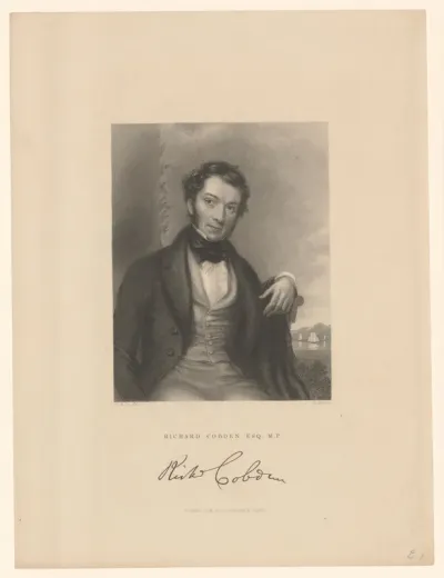 Portret van Sir Richard Cobden
