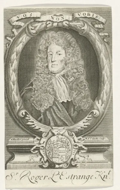 Portret van Sir Roger L'Estrange