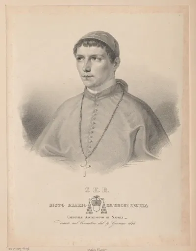 Portret van Sisto Riario Sforza