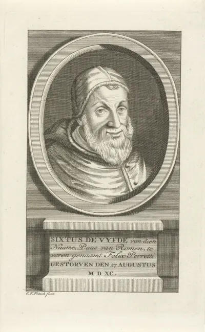 Portret van Sixtus V
