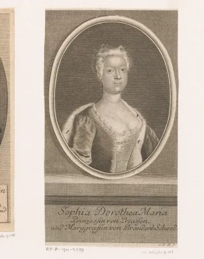 Portret van Sophia Dorothea, koningin van Pruisen
