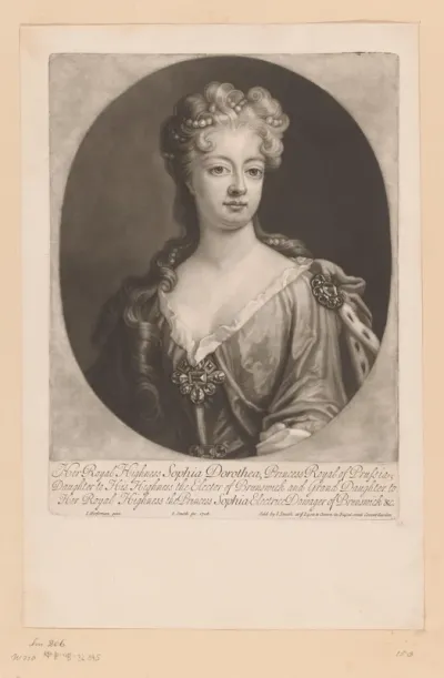 Portret van Sophia Dorothea van Hannover, prinses van Pruisen