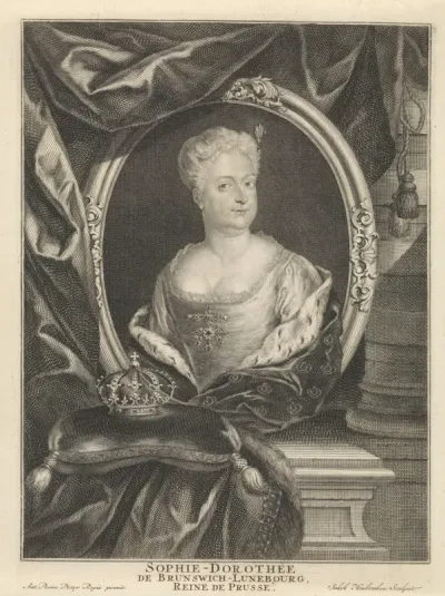 Portret van Sophia Dorothea van Hannover