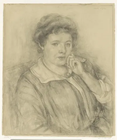 Portret van Sophia Spoor, de zuster van de kunstenaar