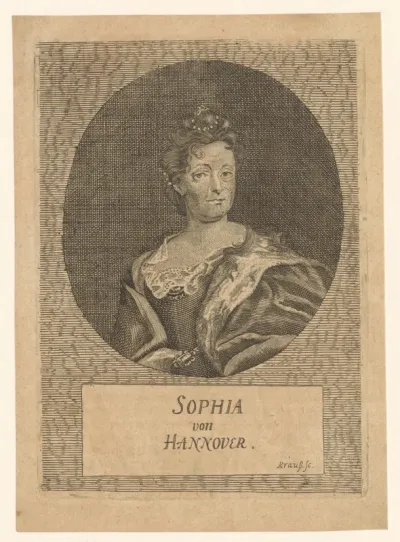Portret van Sophia van de Palts, keurvorst van Hannover