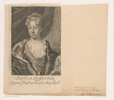 Portret van Sophie Luise von Mecklenburg-Schwerin, koningin van Pruisen