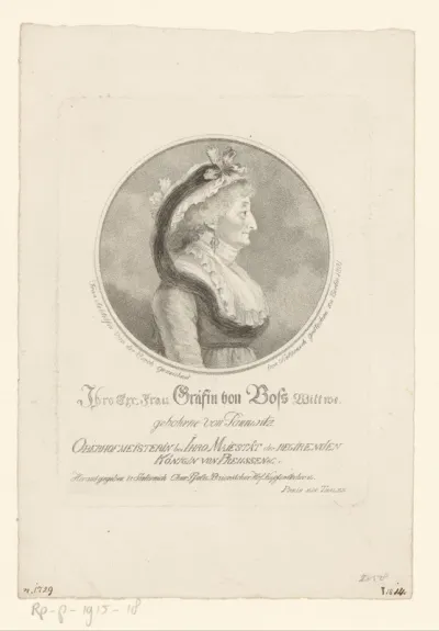 Portret van Sophie Marie von Voss