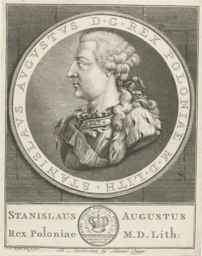 Portret van Stanislaus II Augustus Poniatovski, koning van Polen