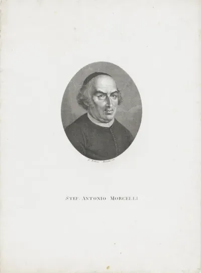Portret van Stefano Antonio Morcelli