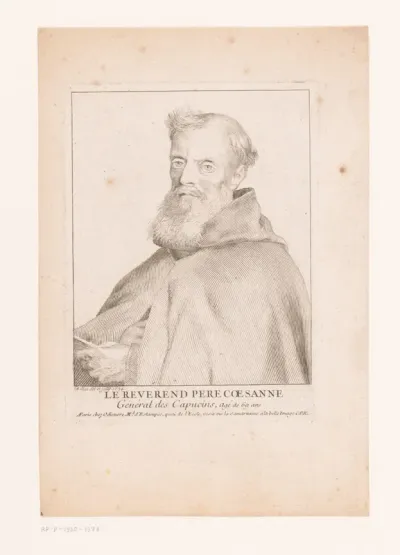 Portret van Stefano da Cesena op 69-jarige leeftijd