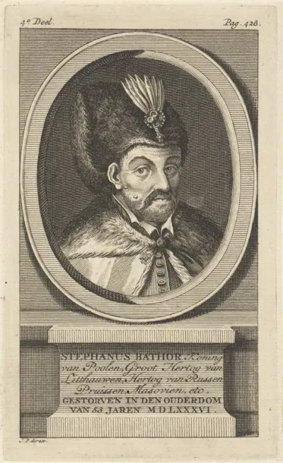 Portret van Stefanus Báthory, koning van Polen en grootvorst van Litouwen