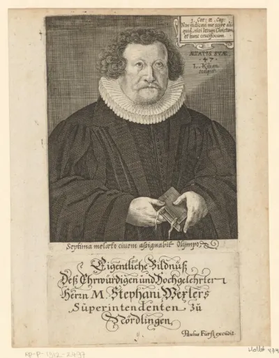 Portret van Stephan Werlers op 47-jarige leeftijd