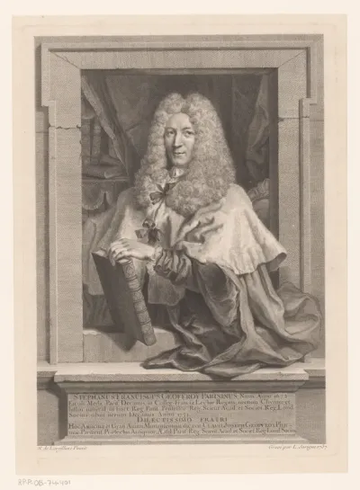 Portret van Stephanus Franciscus Geoffroy