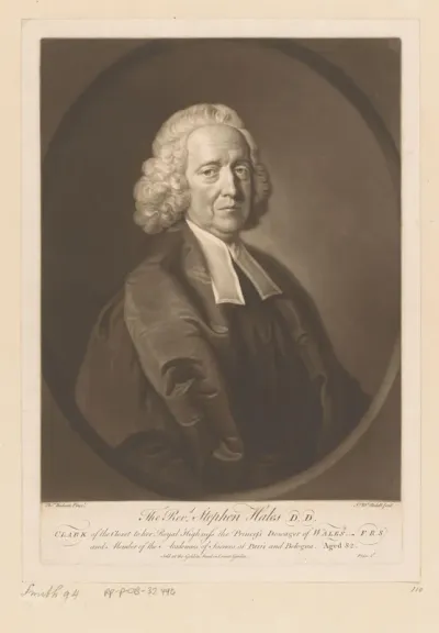 Portret van Stephen Hales