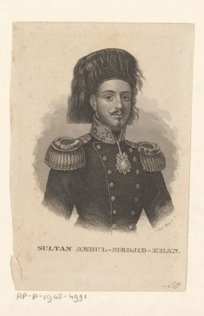 Portret van sultan Abdülmecit I