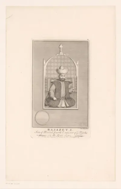 Portret van sultan Bayezid I
