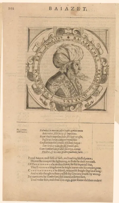Portret van sultan Bayezid I