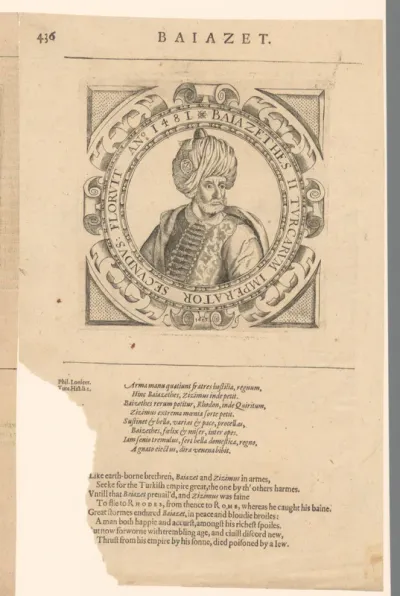 Portret van sultan Bayezid II