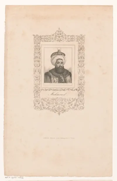 Portret van sultan Mahmud II