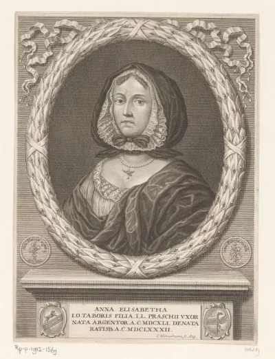 Portret van Susanna Elisabeth Tabor