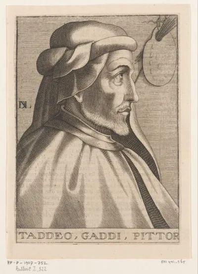 Portret van Taddeo Gaddi