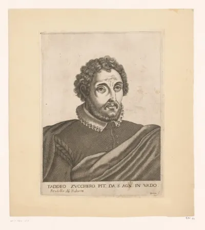 Portret van Taddeo Zuccaro