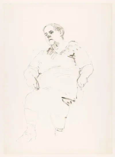 Portret van Tante Marie, zittend