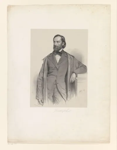 Portret van Theodor Friedrich von Hornbostel