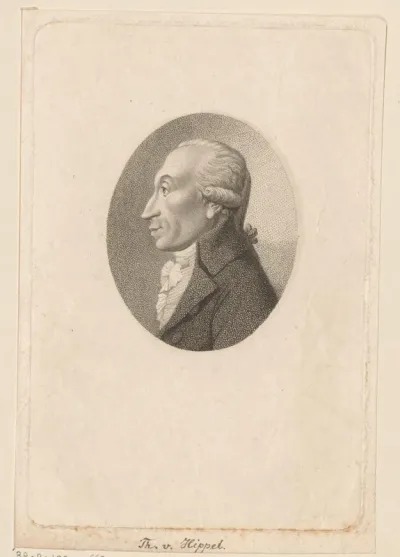 Portret van Theodor Gottlieb von Hippel