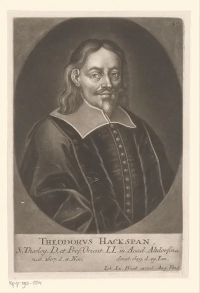Portret van Theodor Hackspan