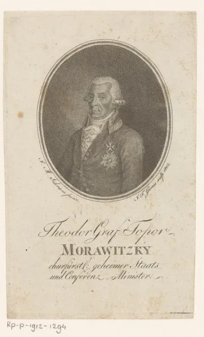 Portret van Theodor Heinrich Topor von Morawitzky zu Rudnitz